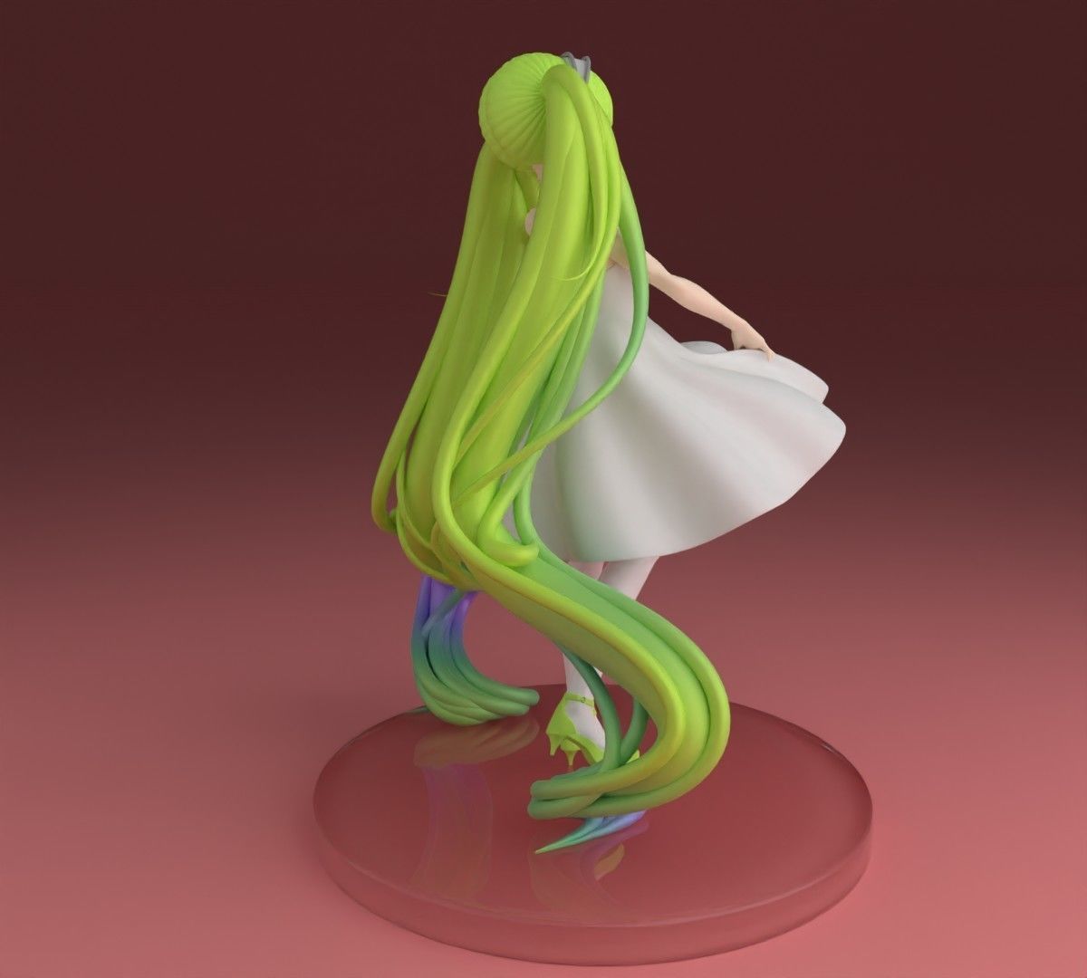 anime miku hatsune 3D print model_2