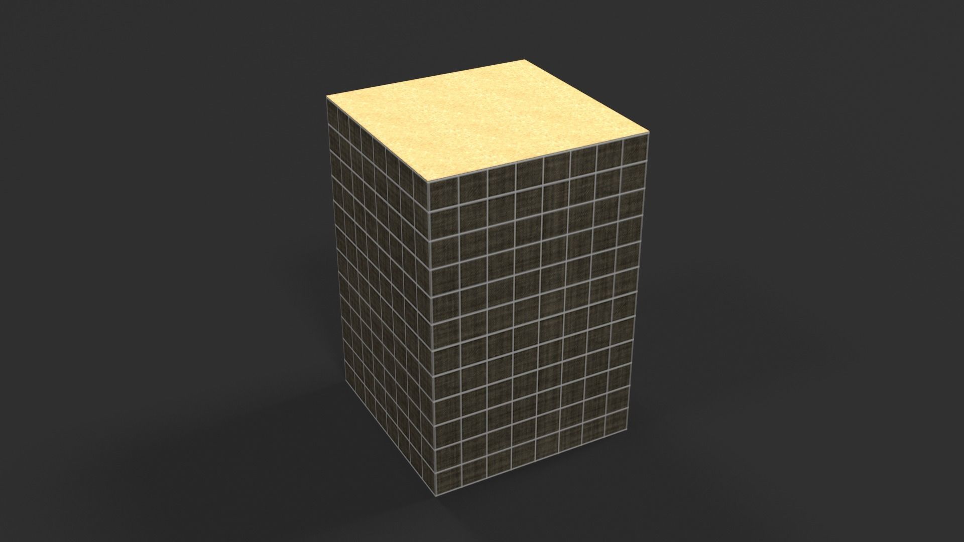 Lowpoly PBR Hesco Bag Low-poly 3D model_9