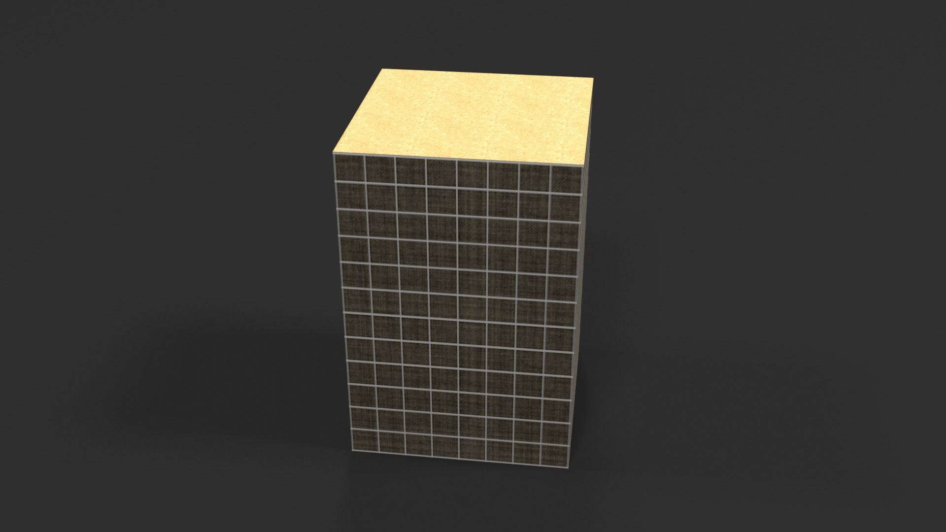 Lowpoly PBR Hesco Bag Low-poly 3D model_11