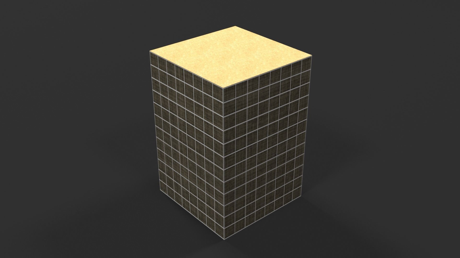 Lowpoly PBR Hesco Bag Low-poly 3D model_6