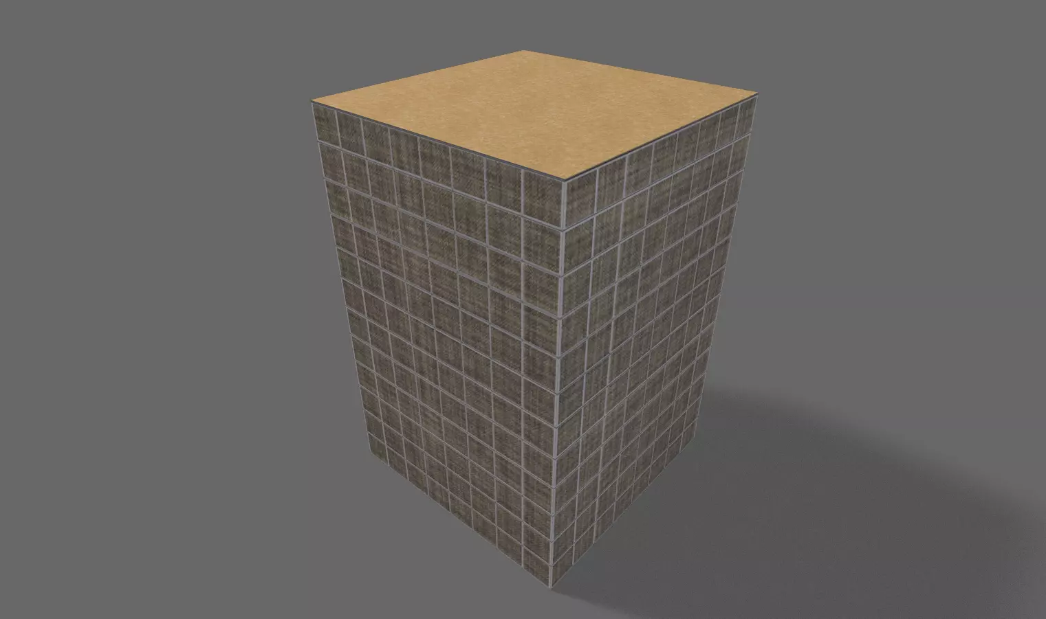 Lowpoly PBR Hesco Bag Low-poly 3D model_0