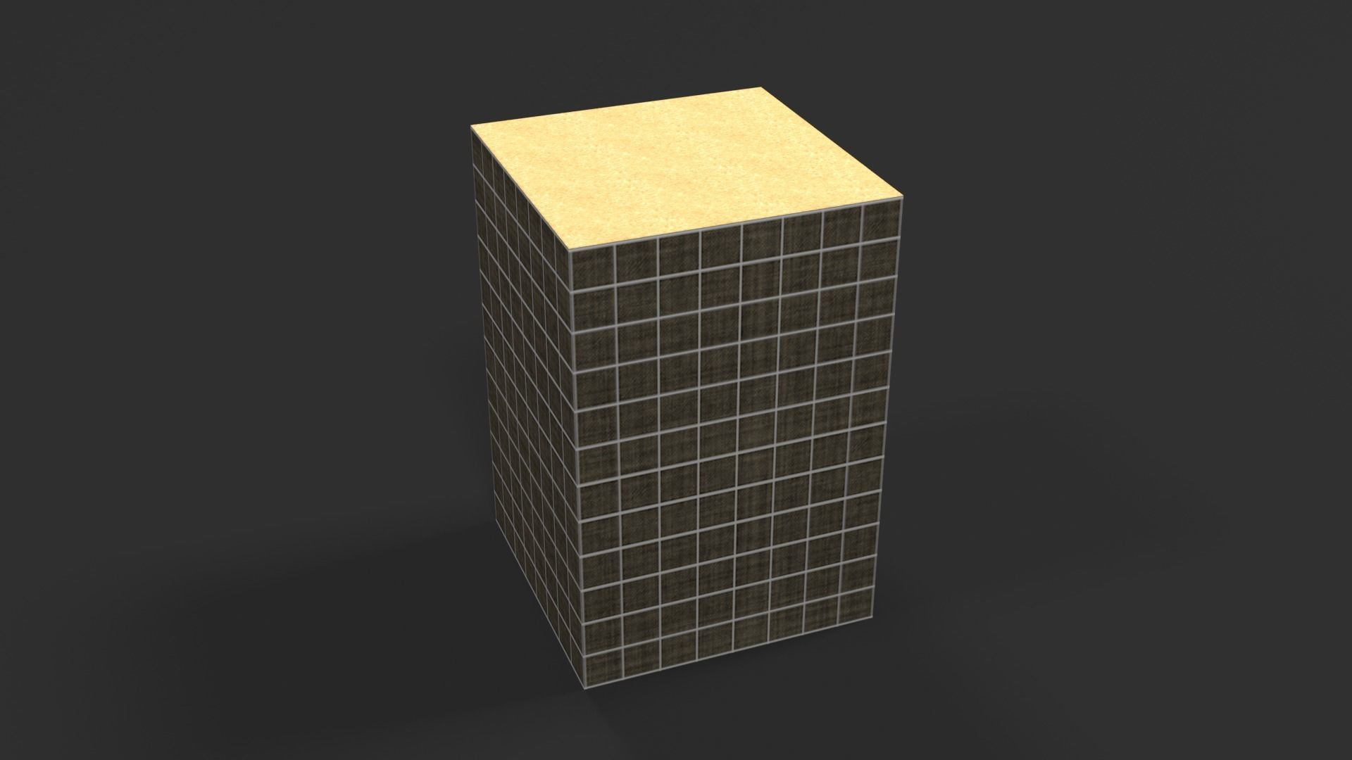 Lowpoly PBR Hesco Bag Low-poly 3D model_25