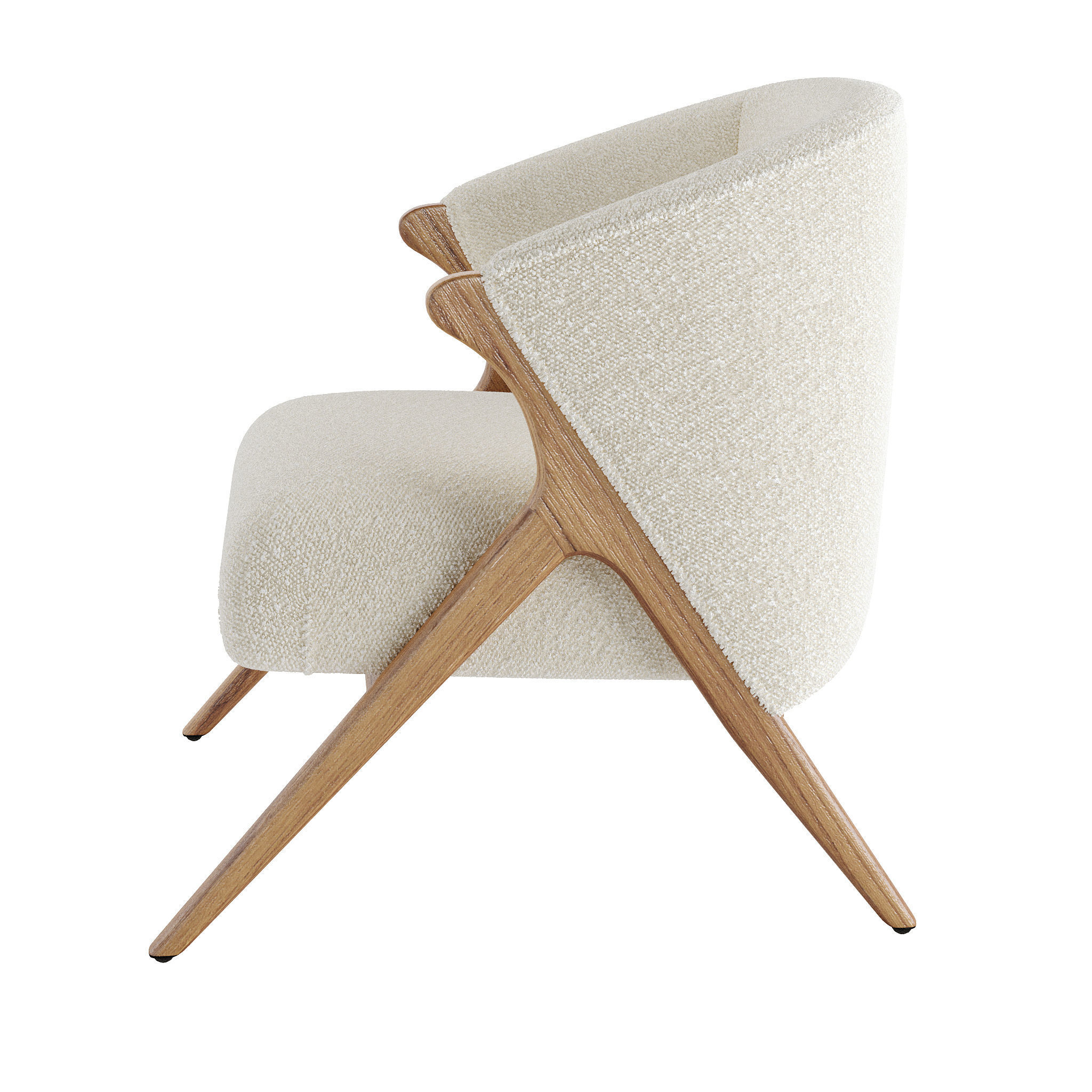 Prati Boucle Armchair 3D model_5