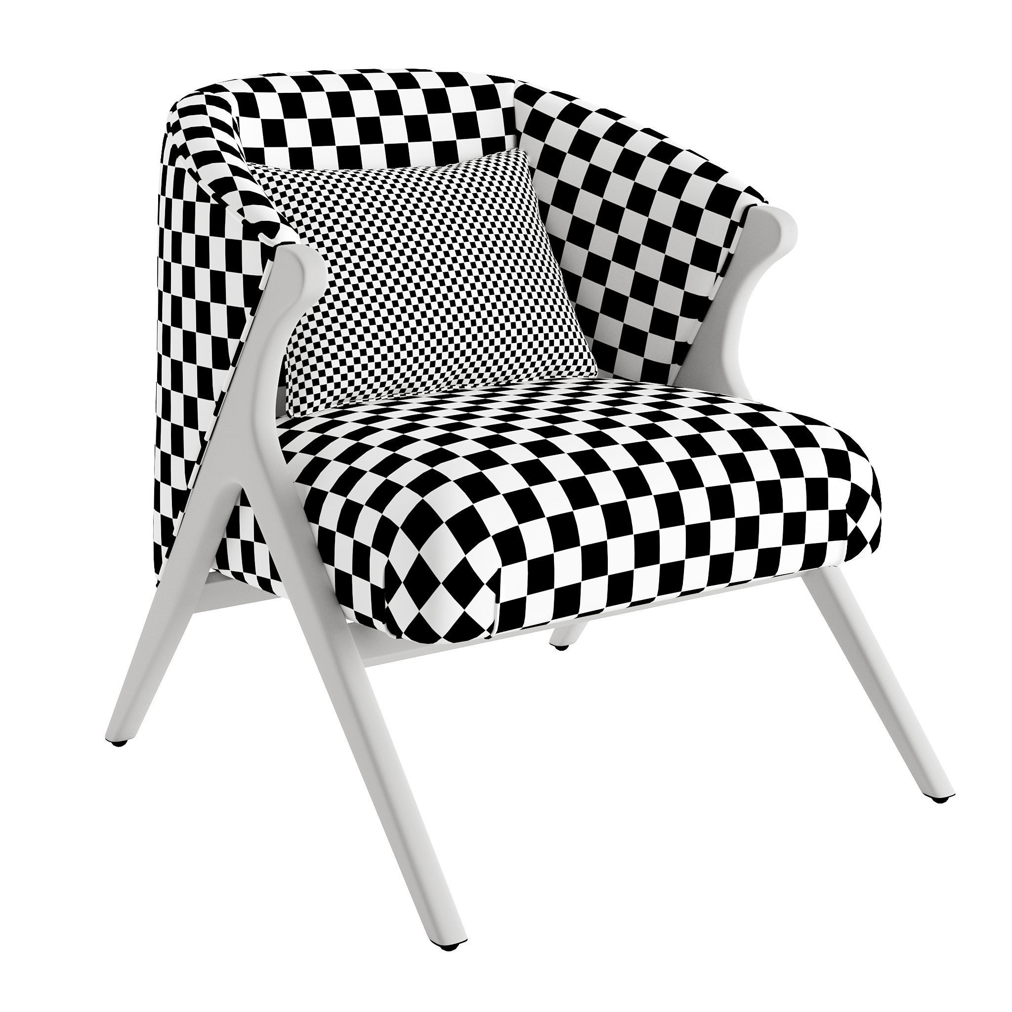 Prati Boucle Armchair 3D model_7