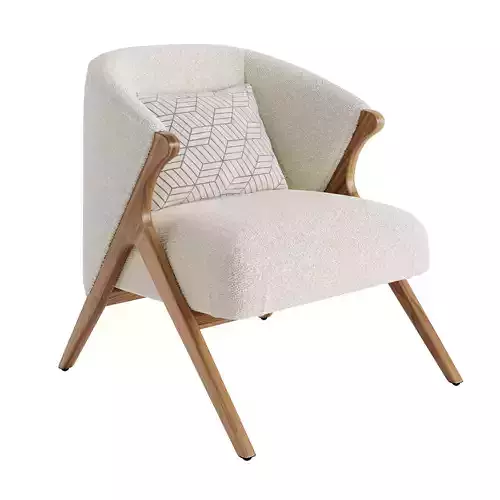 Prati Boucle Armchair 3D model
