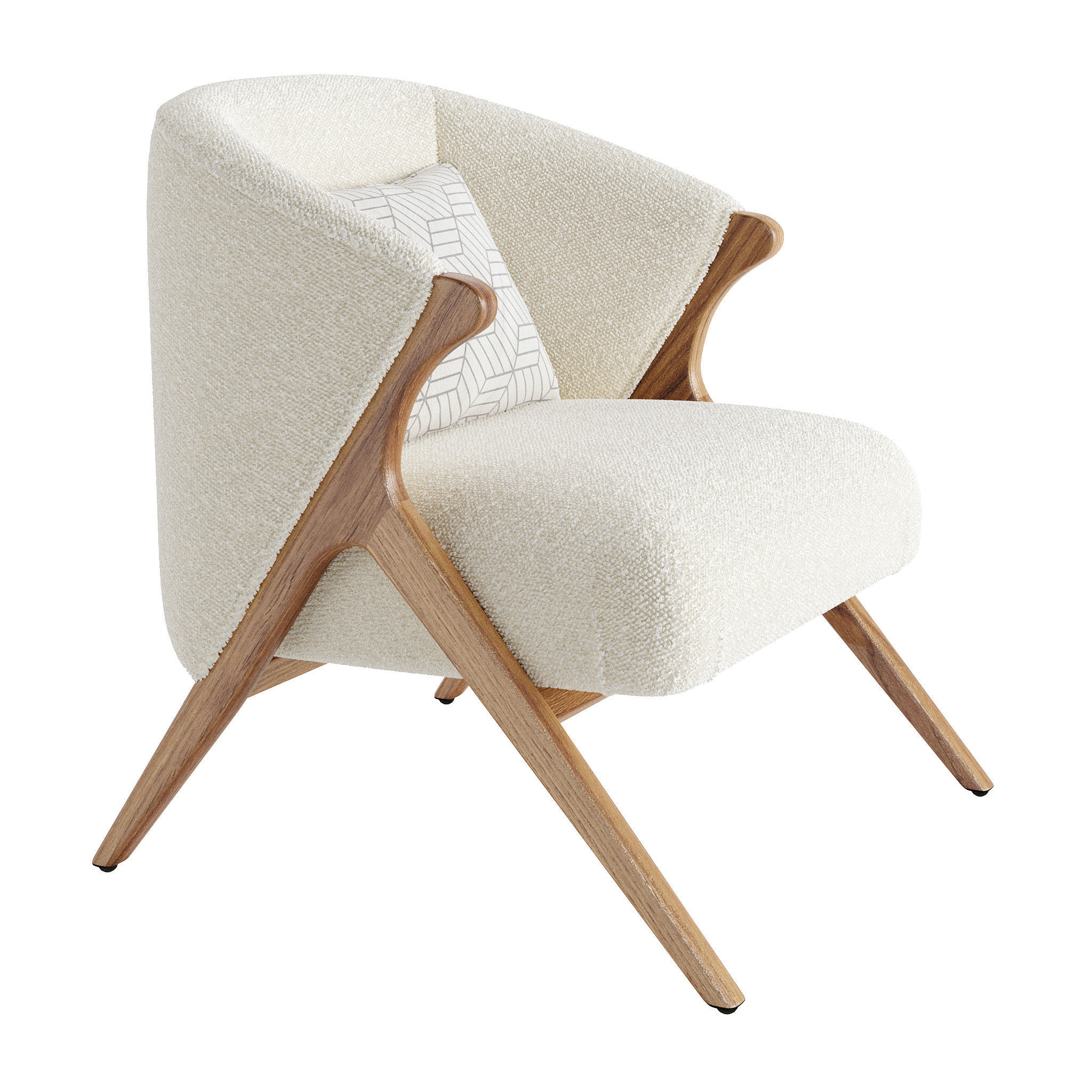 Prati Boucle Armchair 3D model_3