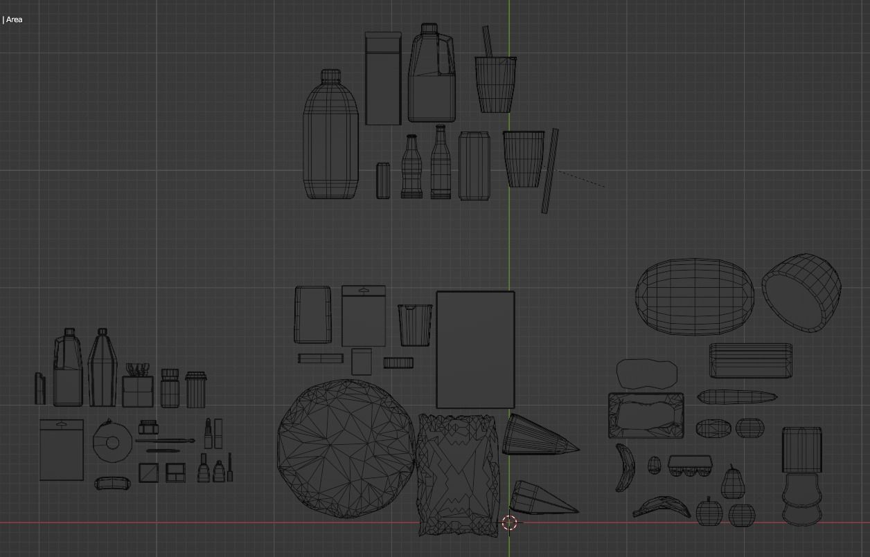 Store Corner - Lots of Grocery Items 3D model_7
