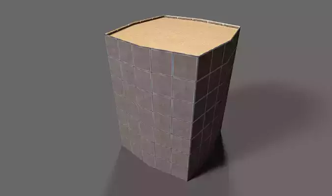 Lowpoly PBR Hesco Bag