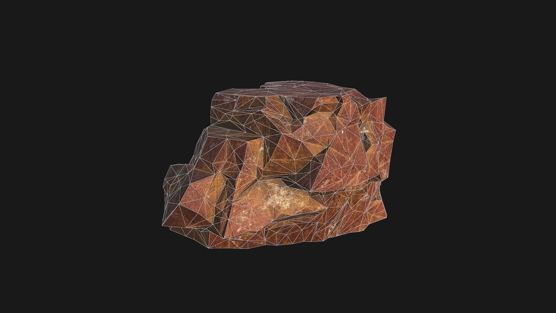 desert rocks - 3D Models PBR Pack 09 Low-poly 3D model_16