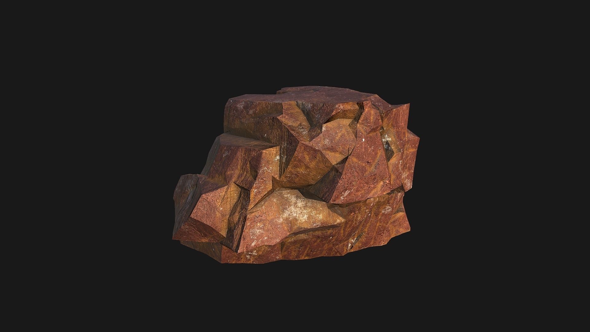 desert rocks - 3D Models PBR Pack 09 Low-poly 3D model_15