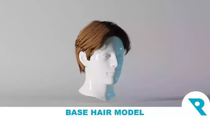 Realistic Male Hair 5 Free low-poly 3D model Realistic Male Hair 5 Free low-poly 3D model