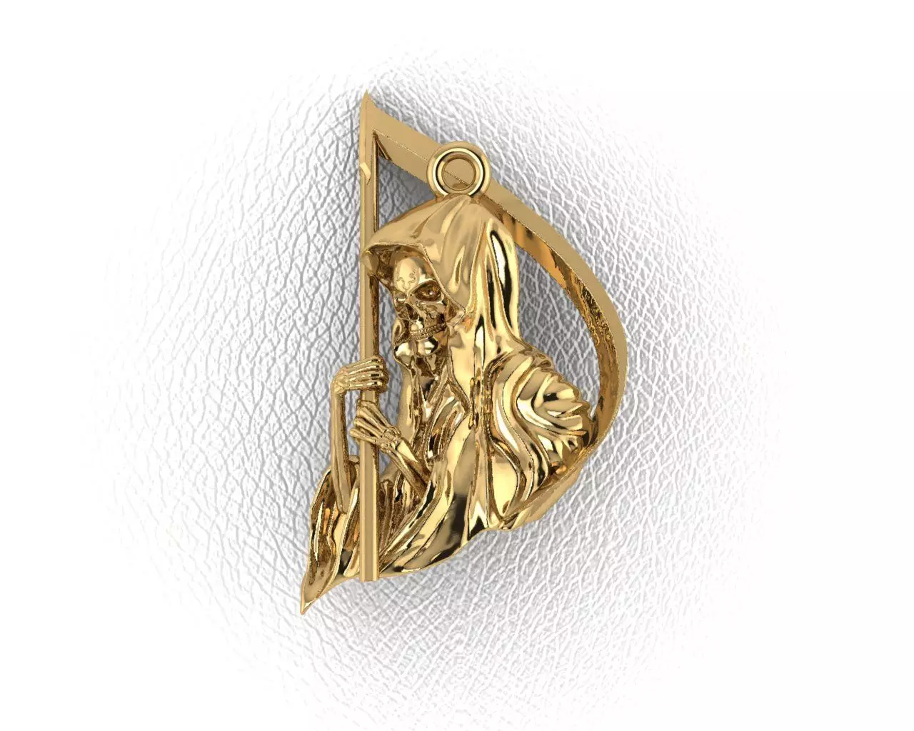 Holy death with scythe 3D print model_0