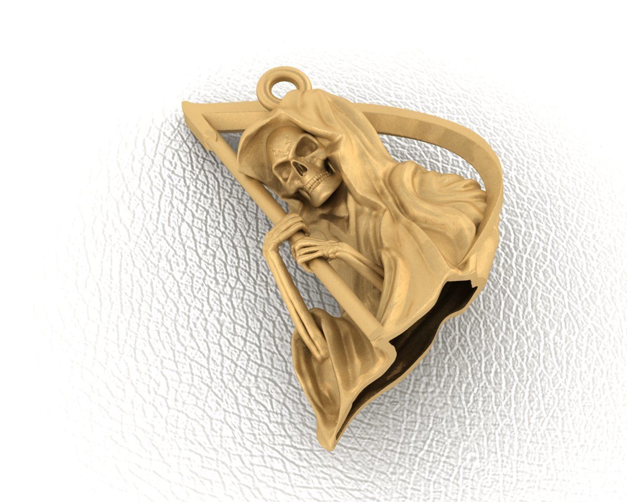 Holy death with scythe 3D print model_4