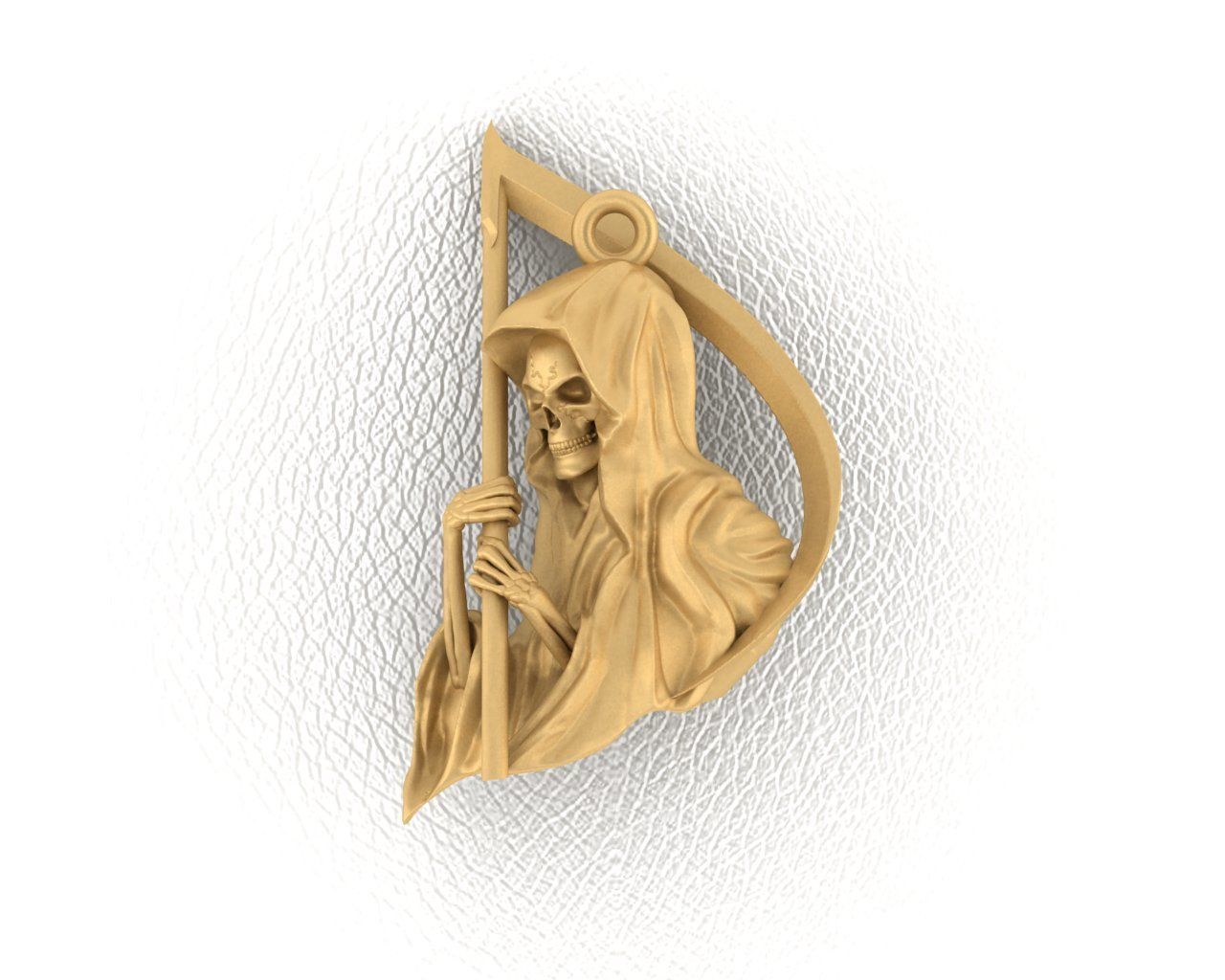 Holy death with scythe 3D print model_2