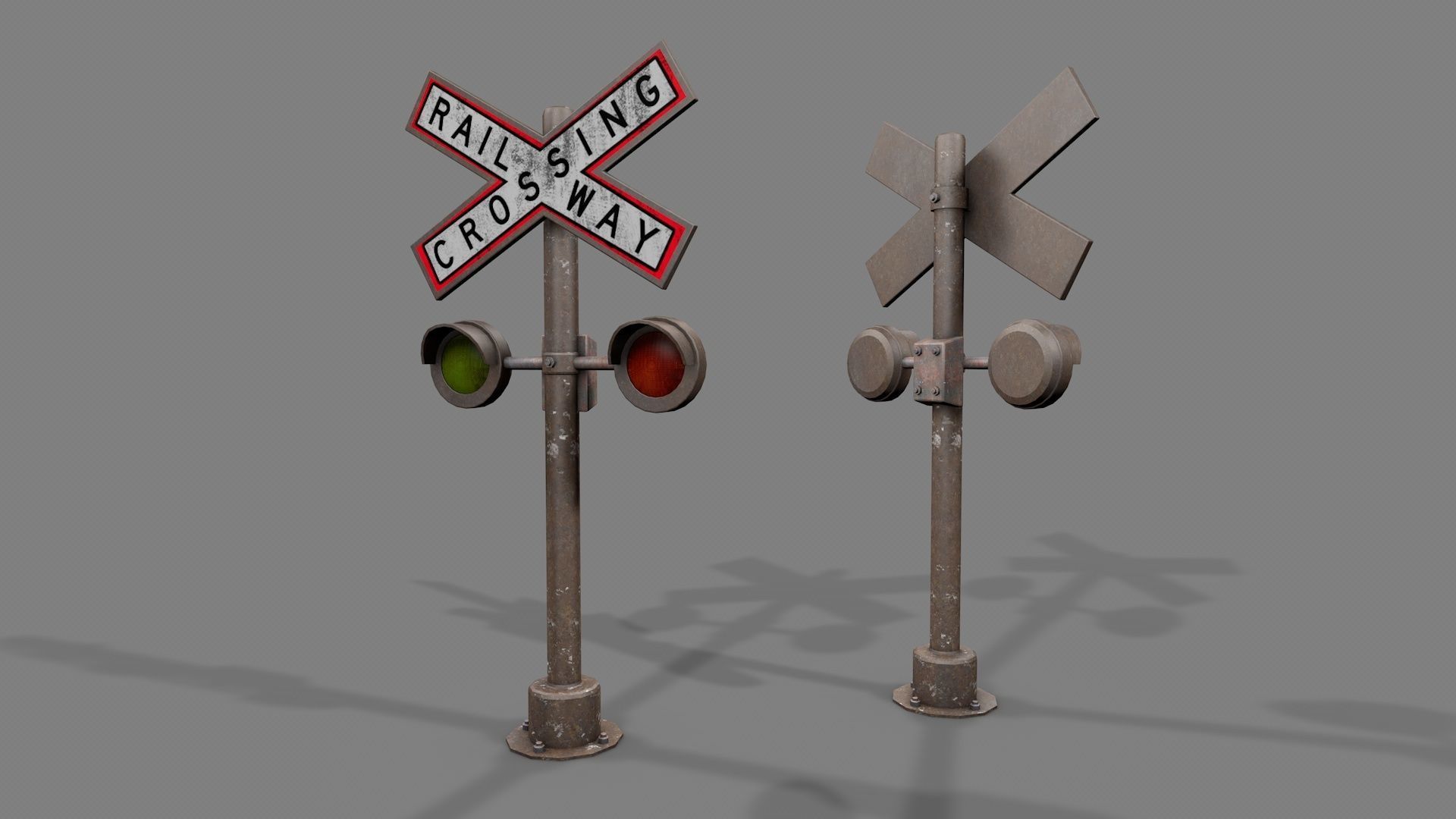 Modular Railway Track PRO Collection 3D model_23