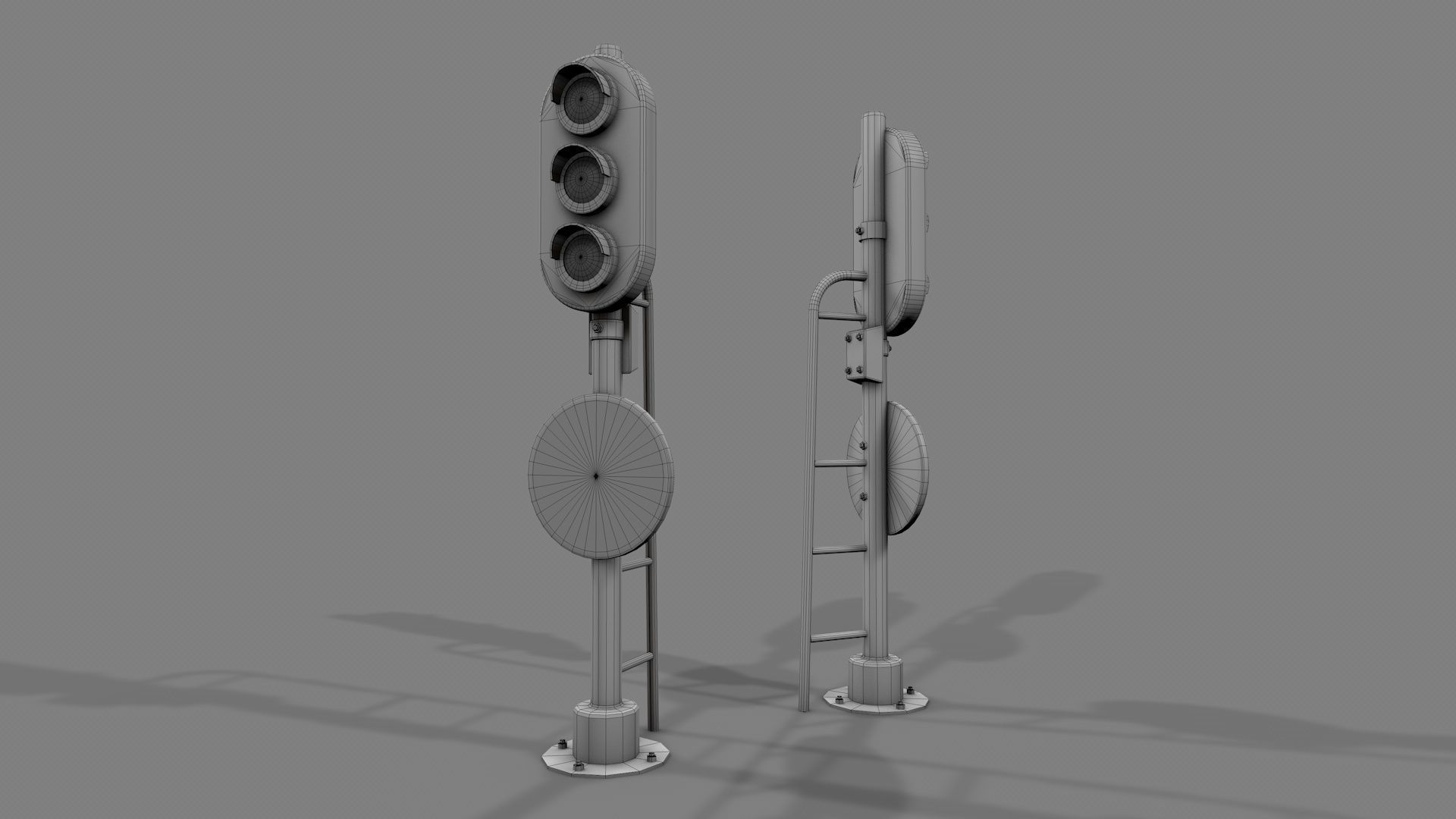 Modular Railway Track PRO Collection 3D model_26