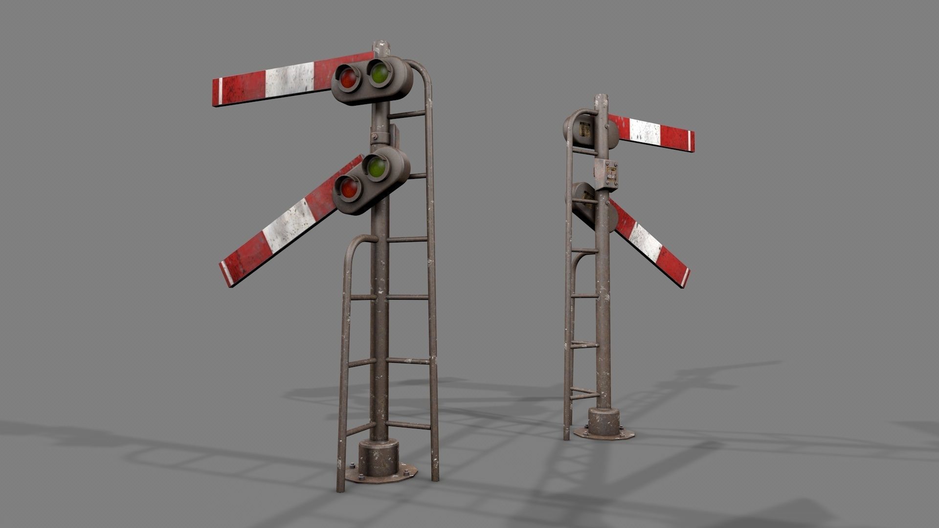 Modular Railway Track PRO Collection 3D model_29