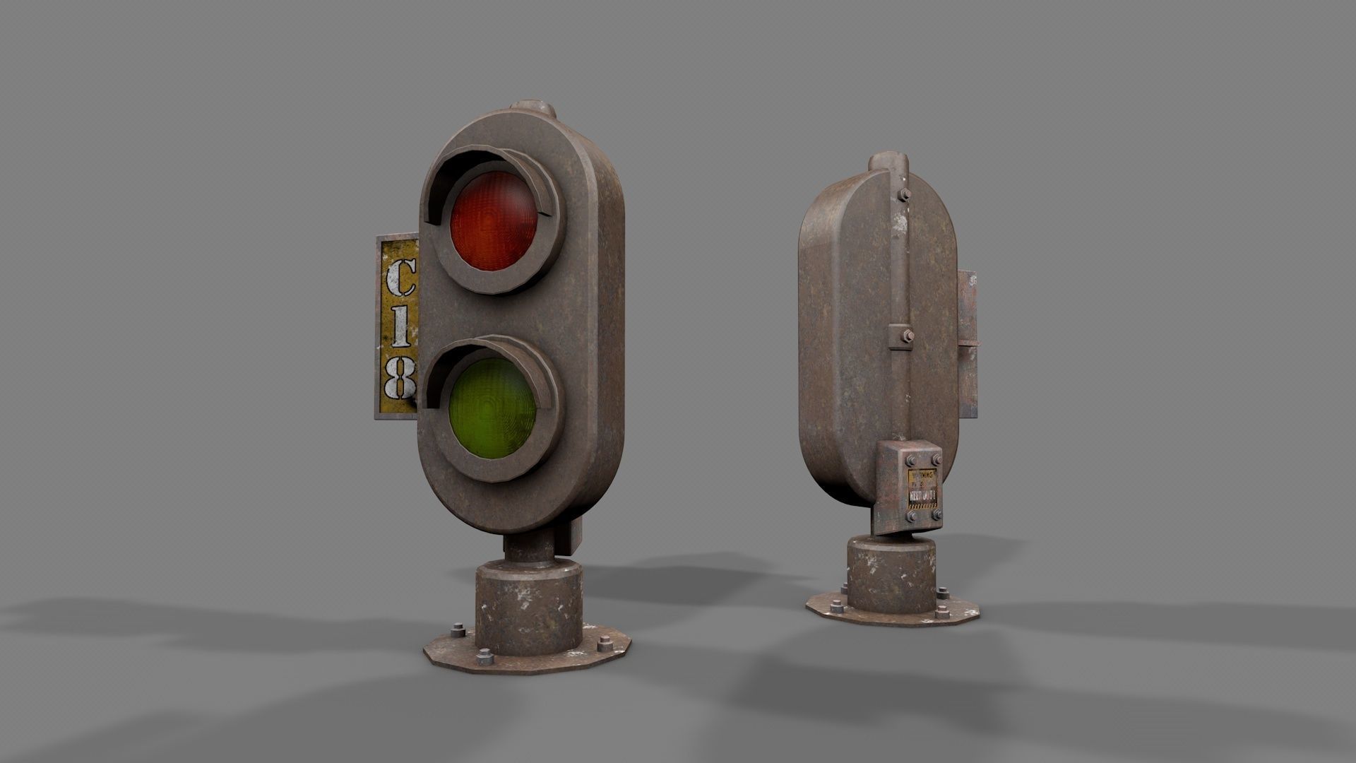 Modular Railway Track PRO Collection 3D model_27