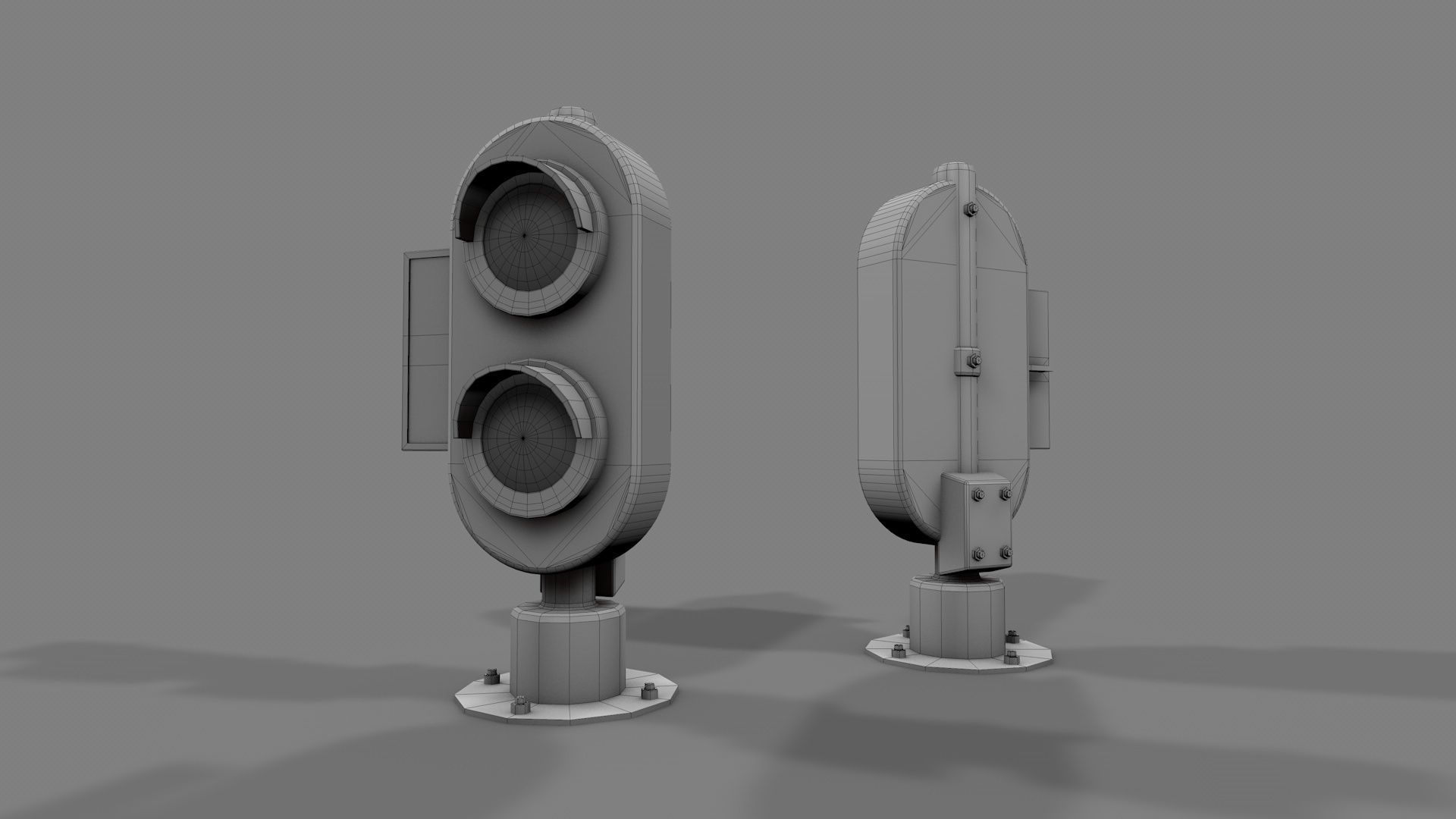 Modular Railway Track PRO Collection 3D model_28