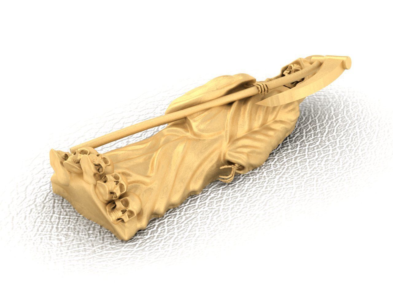 Holy death with skulls 3D print model_2