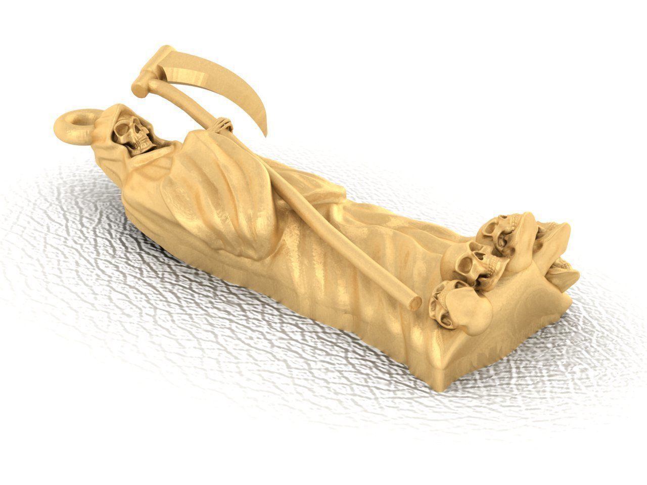 Holy death with skulls 3D print model_3