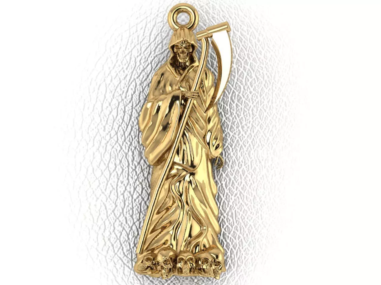 Holy death with skulls 3D print model_0