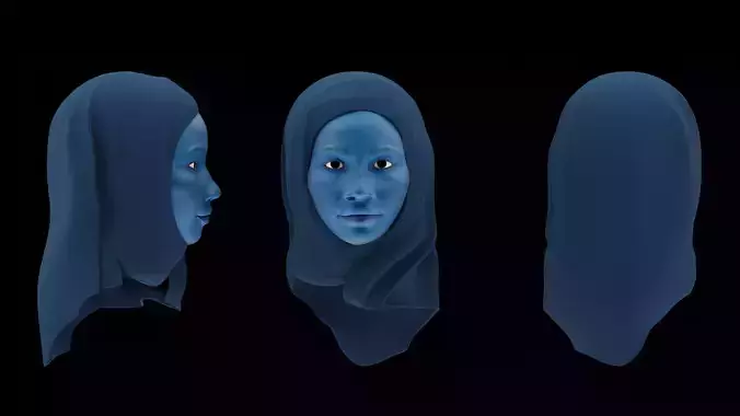 2D REFARENCE IMAGE TO 3D HALF BODY CHARACTER  Free 3D model
