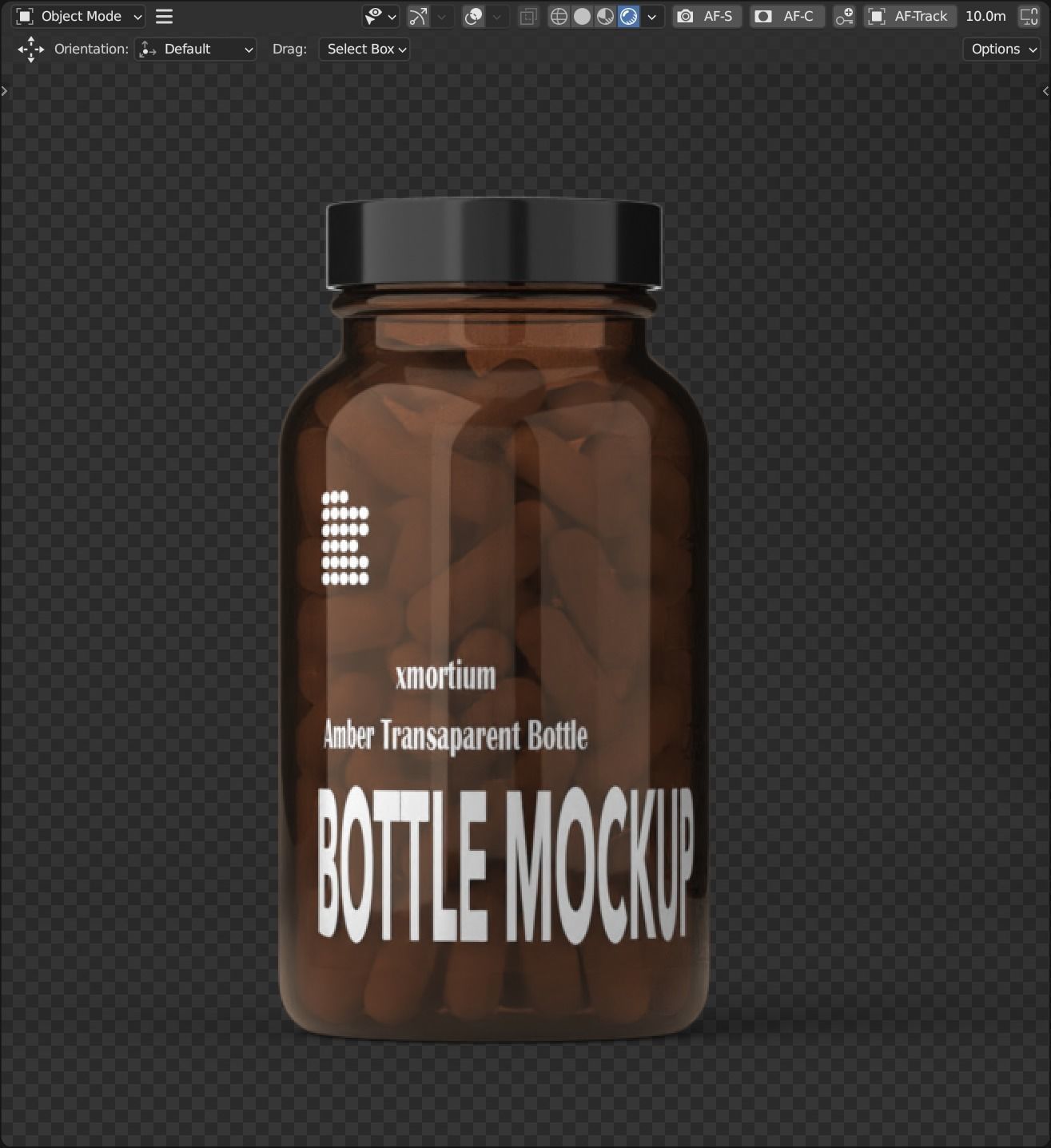 3D MODEL PILL BOTTLE MOCKUP 3D model_5