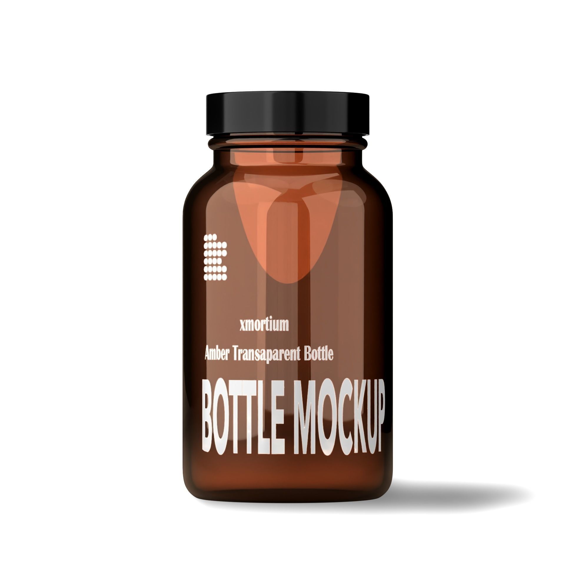 3D MODEL PILL BOTTLE MOCKUP 3D model_1