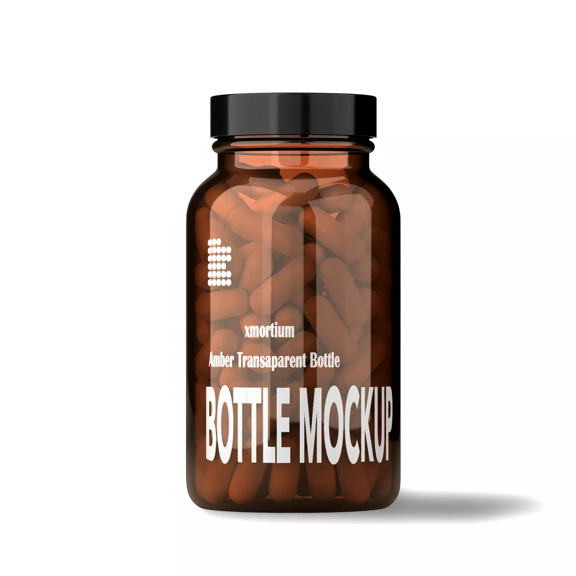 3D MODEL PILL BOTTLE MOCKUP 3D model_0