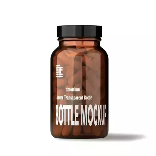 3D MODEL PILL BOTTLE MOCKUP 3D model