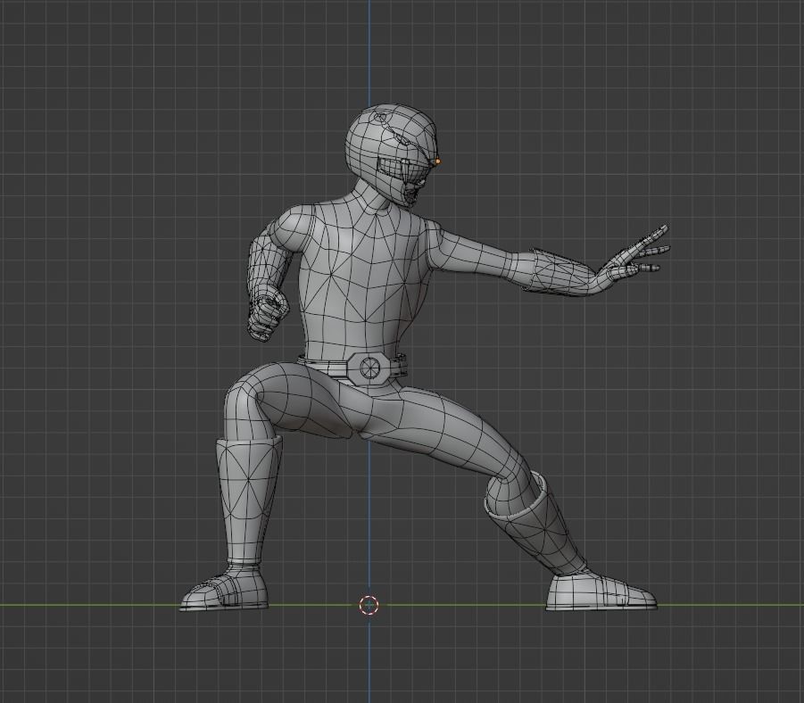 Yellow Ranger - Power Ranger 3D model_11