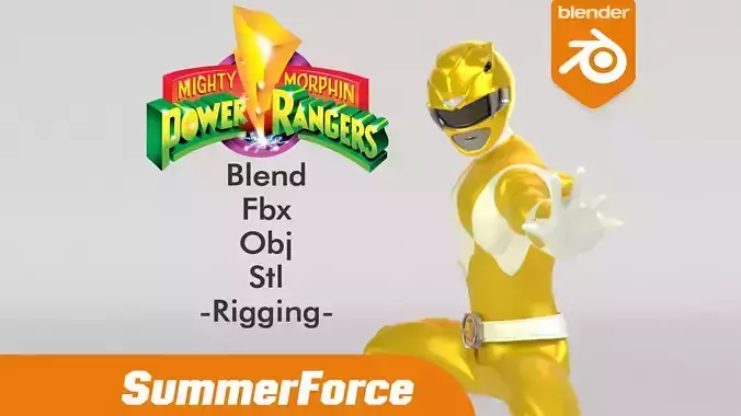 Yellow Ranger - Power Ranger 3D model