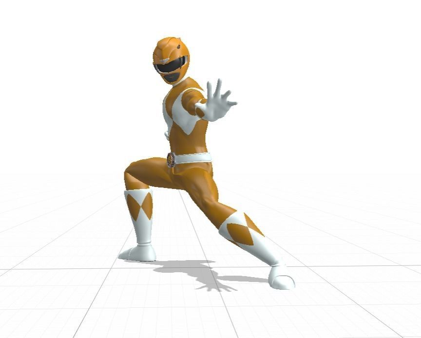 Yellow Ranger - Power Ranger 3D model_16