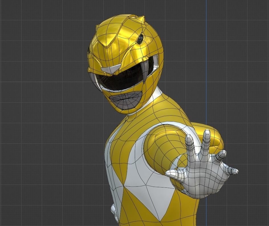 Yellow Ranger - Power Ranger 3D model_5