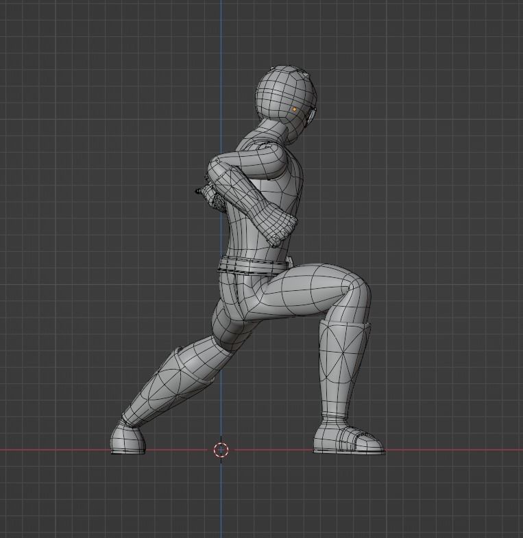 Yellow Ranger - Power Ranger 3D model_10