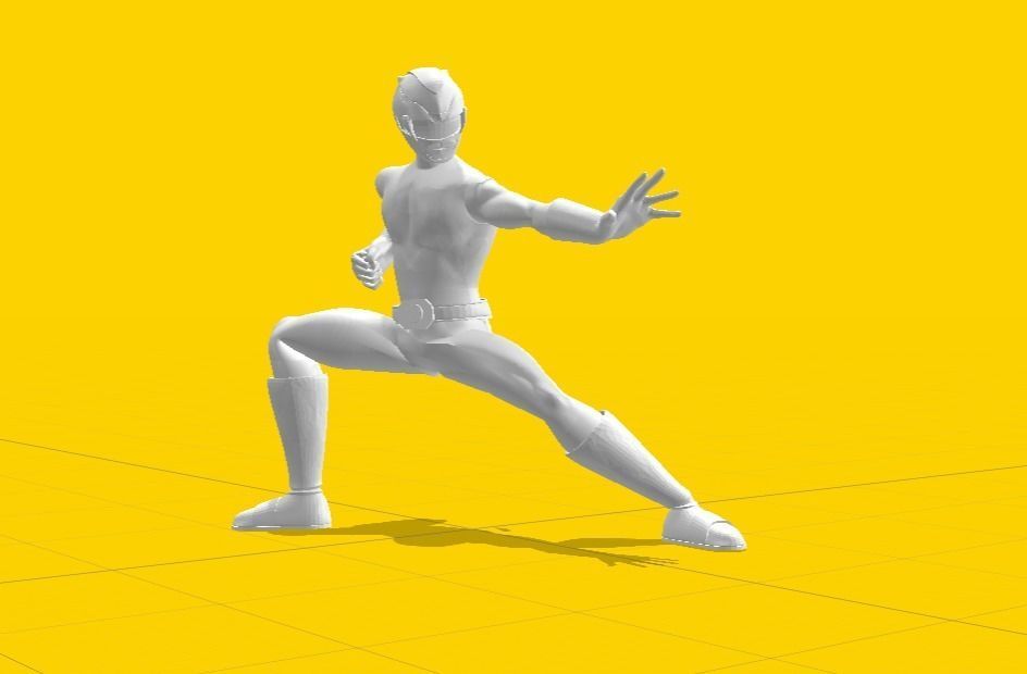 Yellow Ranger - Power Ranger 3D model_15