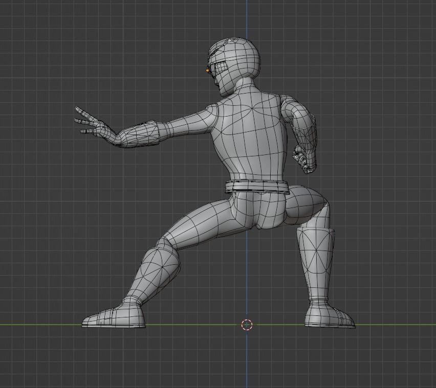 Yellow Ranger - Power Ranger 3D model_9