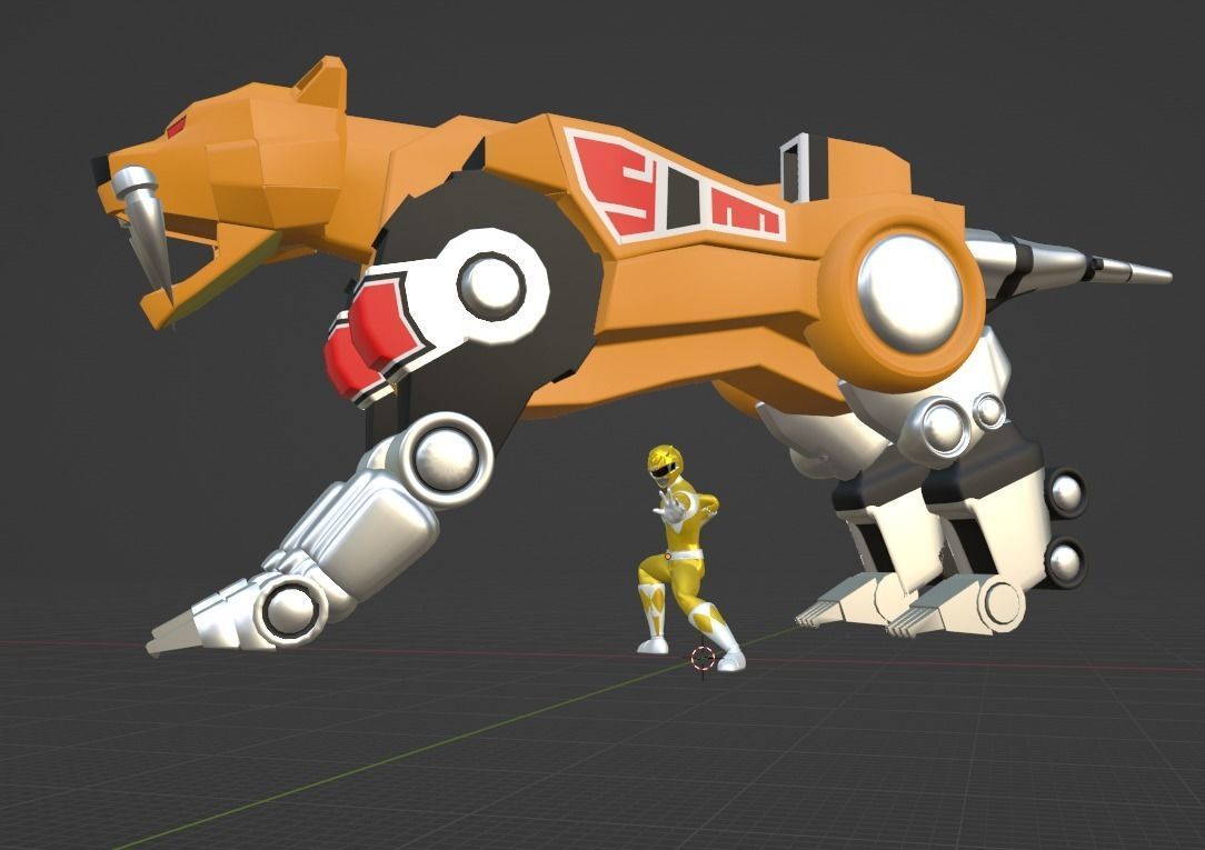 Yellow Ranger - Power Ranger 3D model_14