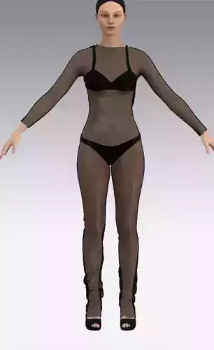 swimwear look elegance chic black color