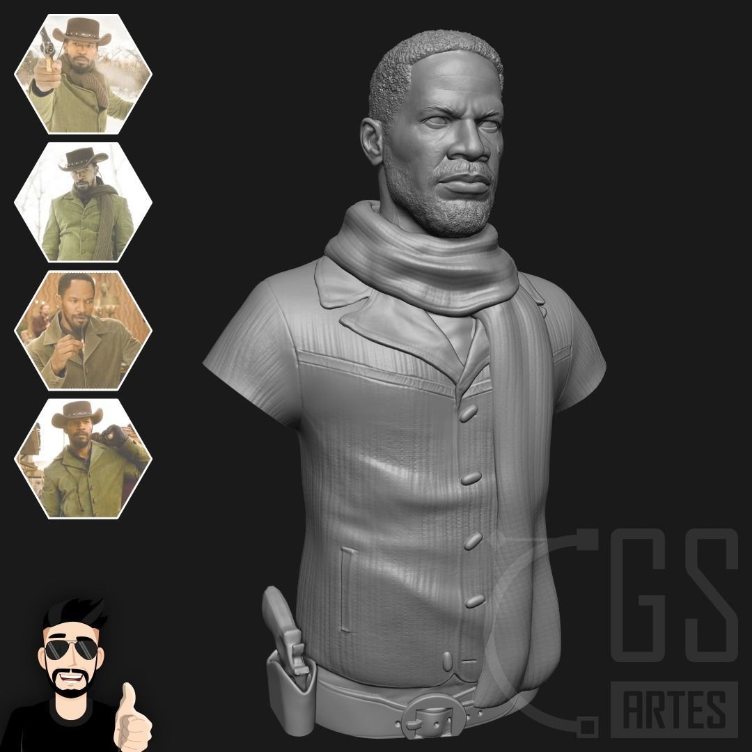 DJANGO UNCHAINED - 3D PRINT 3D print model_5