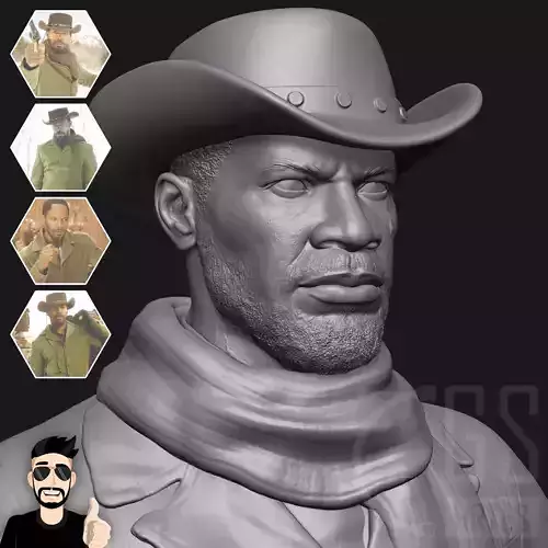 DJANGO UNCHAINED - 3D PRINT 3D print model