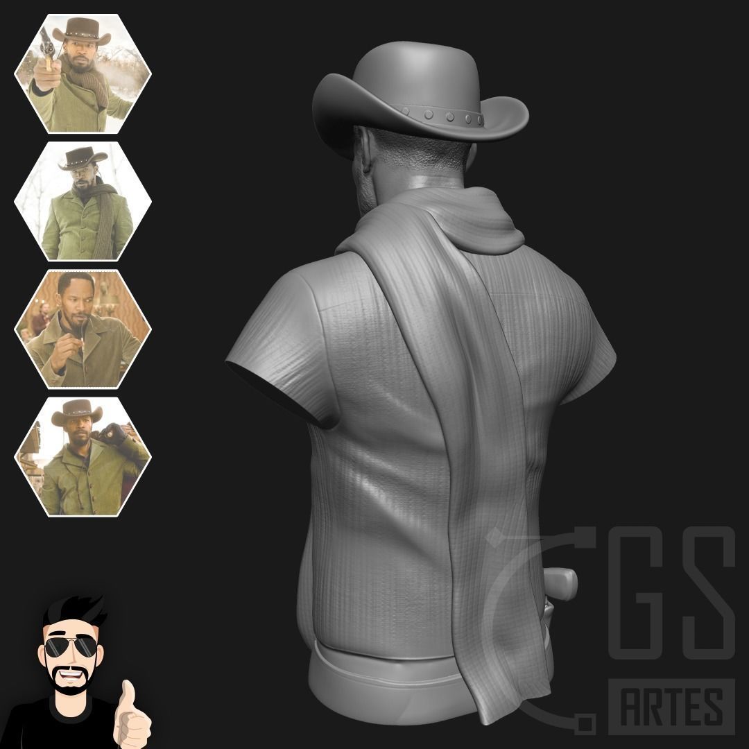 DJANGO UNCHAINED - 3D PRINT 3D print model_13