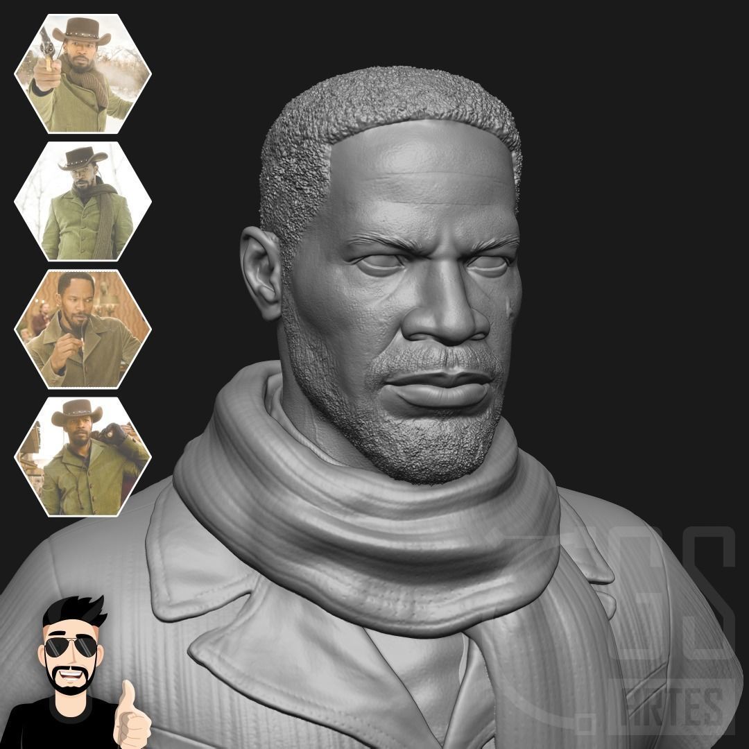 DJANGO UNCHAINED - 3D PRINT 3D print model_6