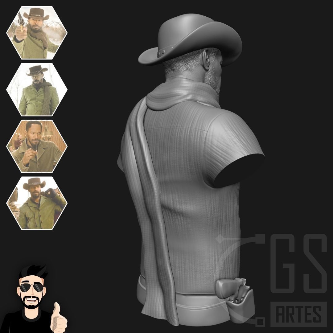 DJANGO UNCHAINED - 3D PRINT 3D print model_14