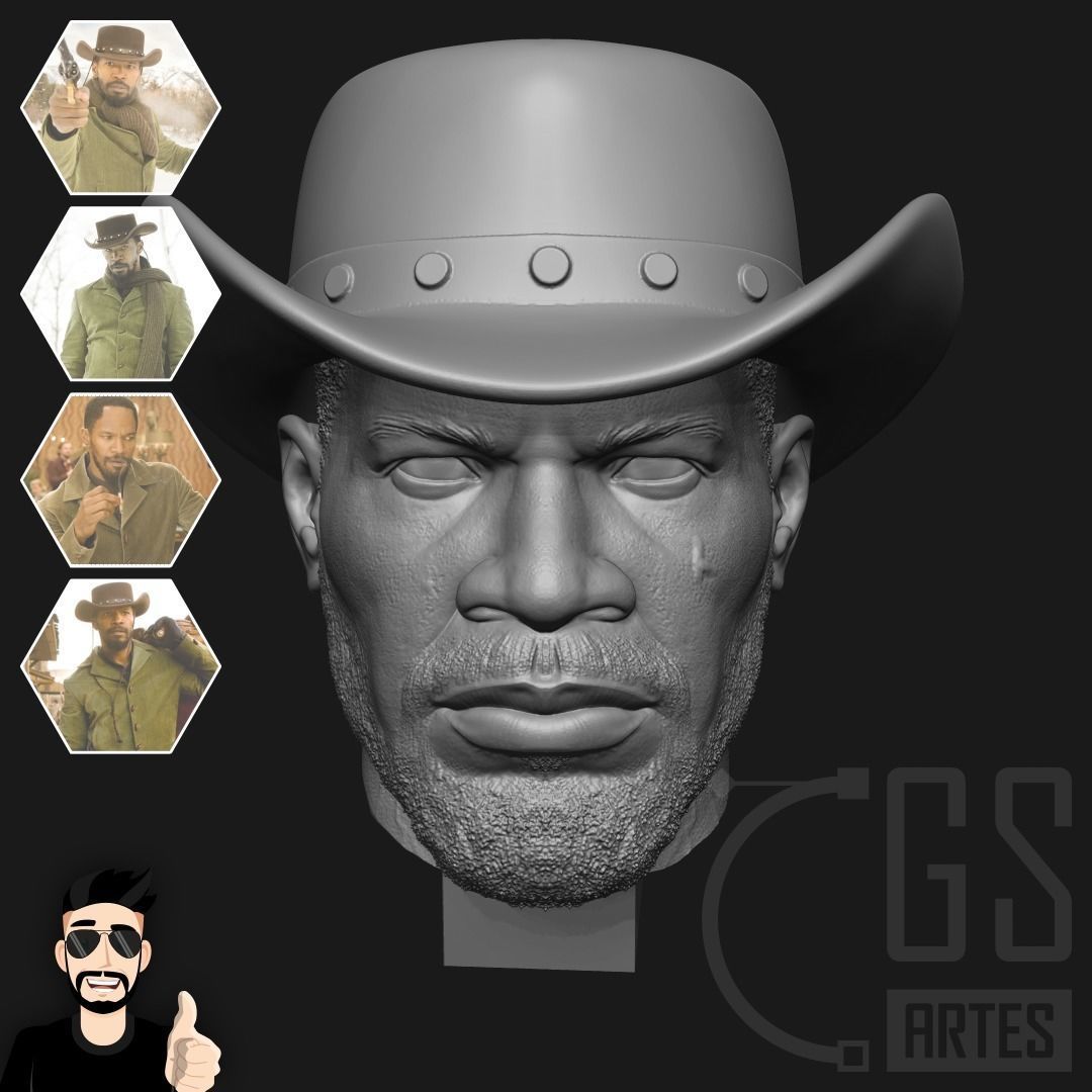 DJANGO UNCHAINED - 3D PRINT 3D print model_9