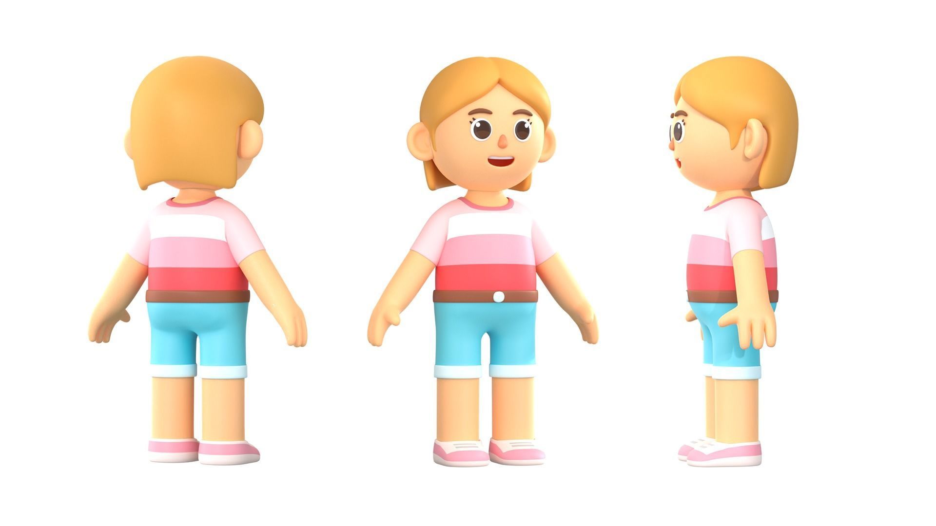 RIGGED CASUAL CHARACTERS 2 - PACK 1 3D model_15