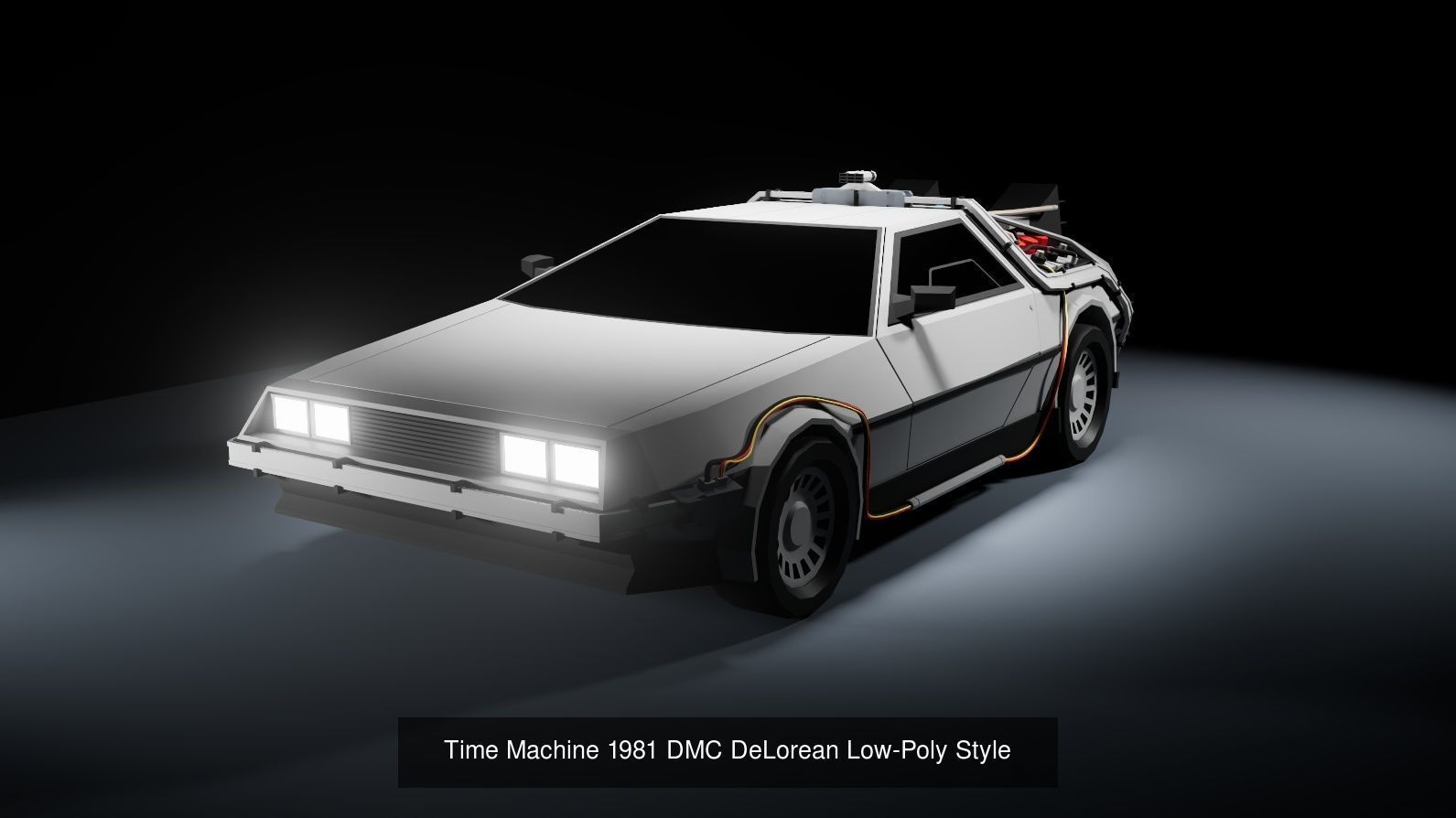 Low-Poly DeLorean Collection _3