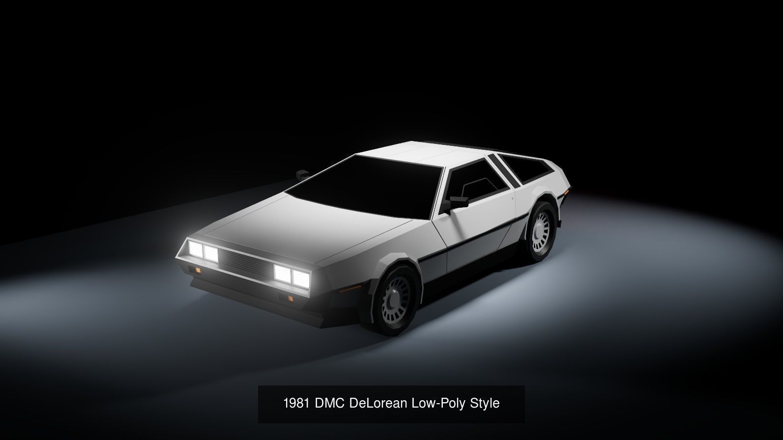 Low-Poly DeLorean Collection _1