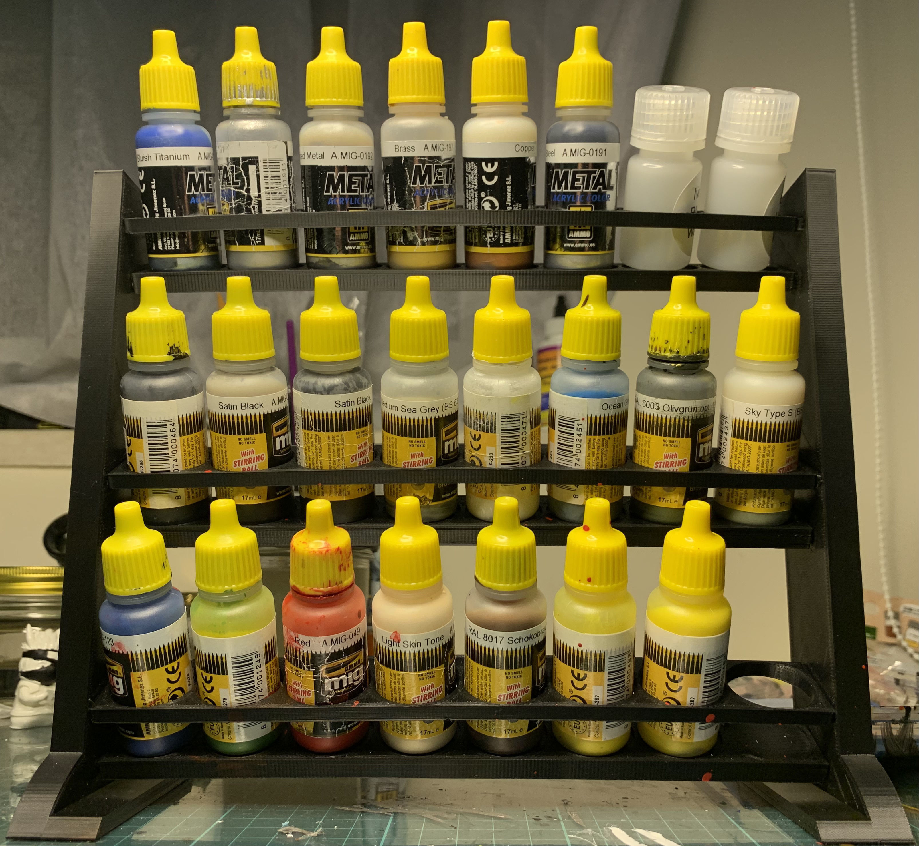 Paint Rack 3D print model_2